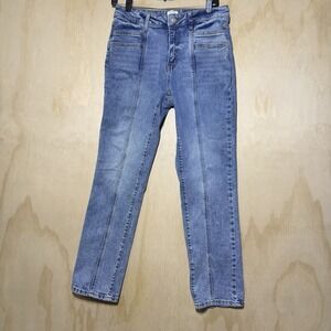 Time and Tru Jeans Womens Size 6 Blue Straight Leg High Rise Stretch Denim